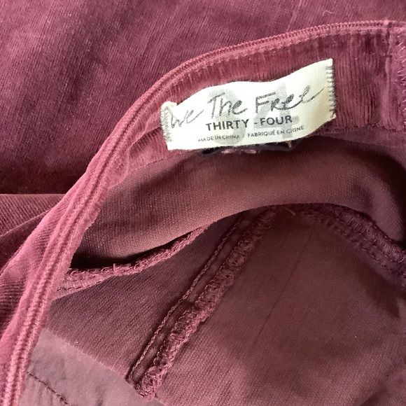 We The Free Deep Red Flare Pants - Picture 5 of 6